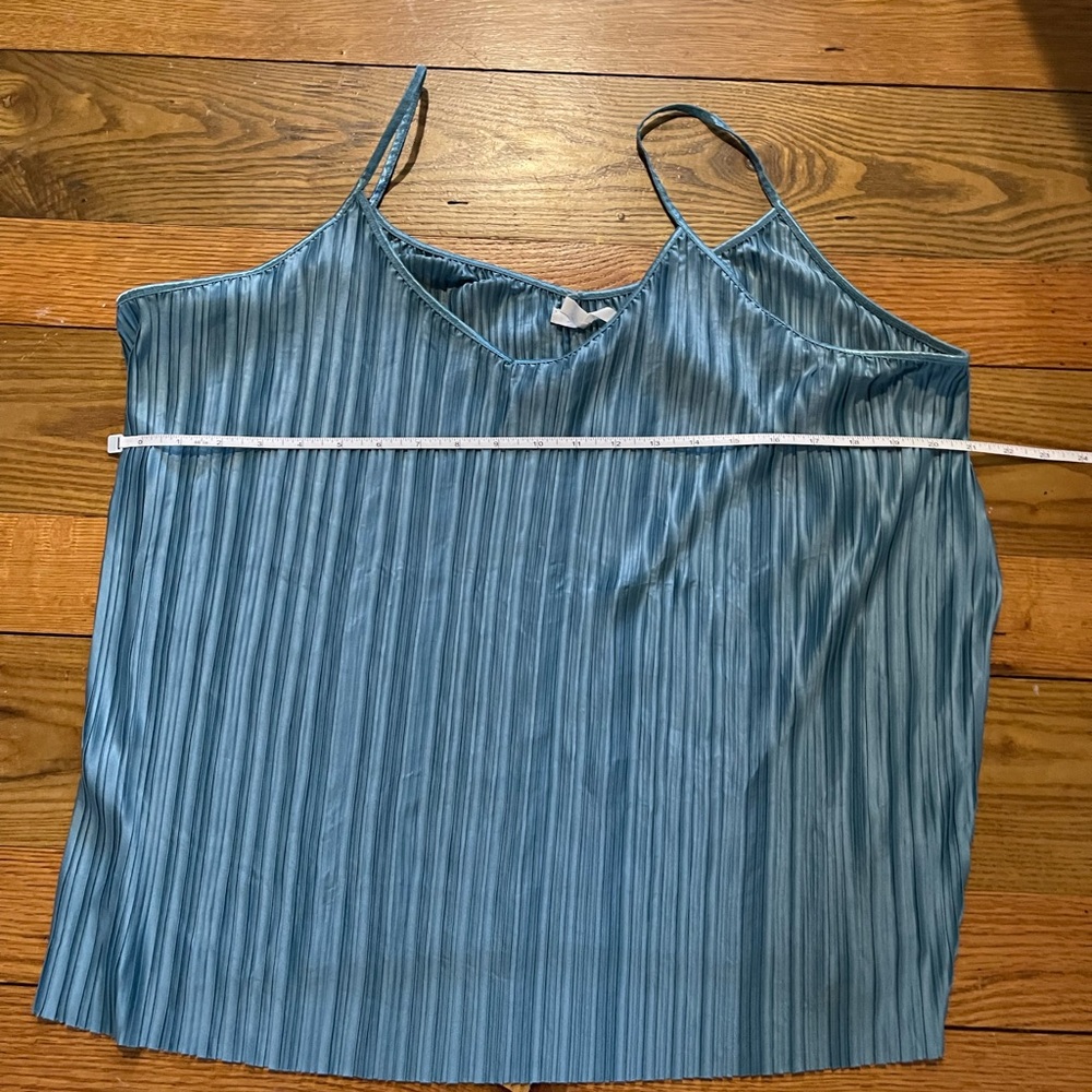 Maurices Teal Pleated Camisole